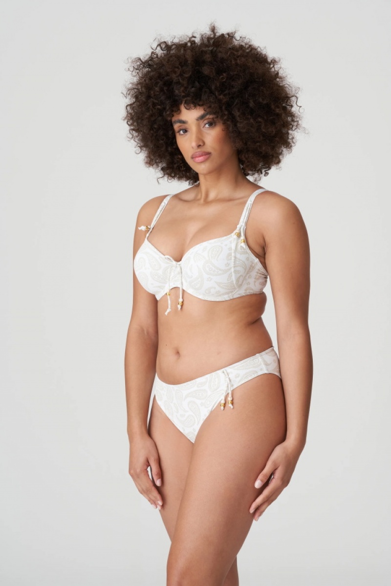 White Prima Donna Swim Sidari Bikini Bottoms | 3198-WIUCZ