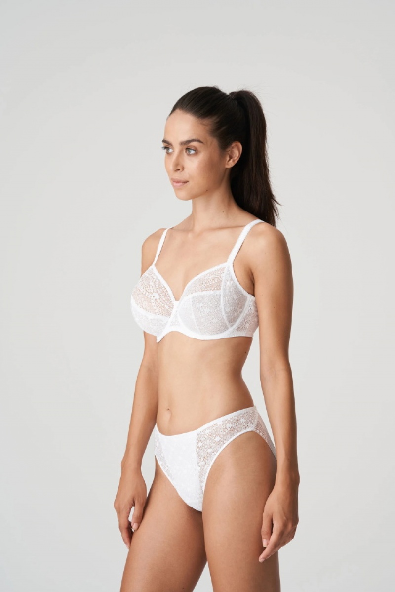 White Prima Donna Twist Epirus Bras | 6783-BVSAZ